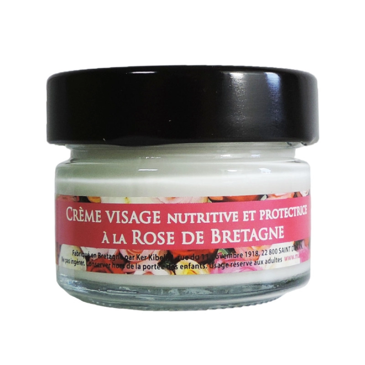Crème Visage nutritive et protectrice à la Rose de Bretagne 40g