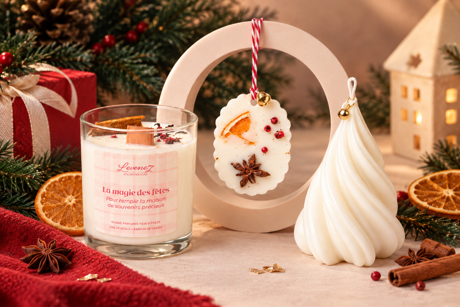 Bougie parfumée Rocher Praliné – pot de confiture 260g